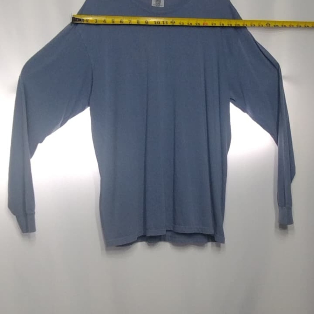 Comfort colors Men's Blue Long Sleeve Shirt size XL pre owned good condition - Picture 3 of 11